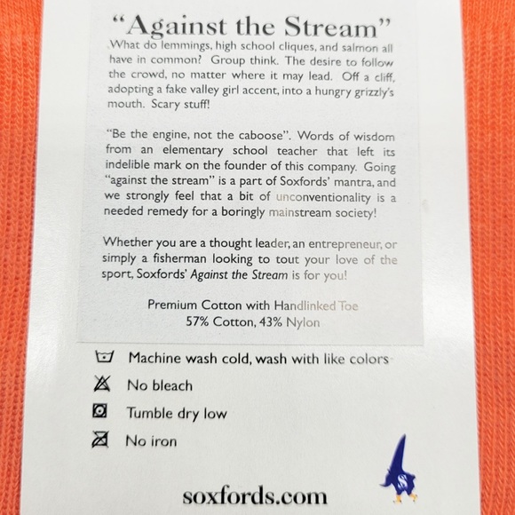 3/$20 NWT Soxfords Against the Stream Knee High Dress Socks Men’s 8-12 - Picture 7 of 7